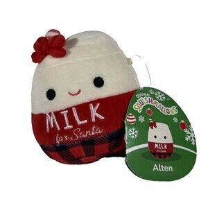 Squishmallow Alten Milk for Santa Plush Toy NWT 5.5" Christmas Stocking Stuffer